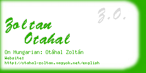 zoltan otahal business card